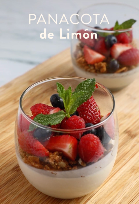 Panacota de Limón