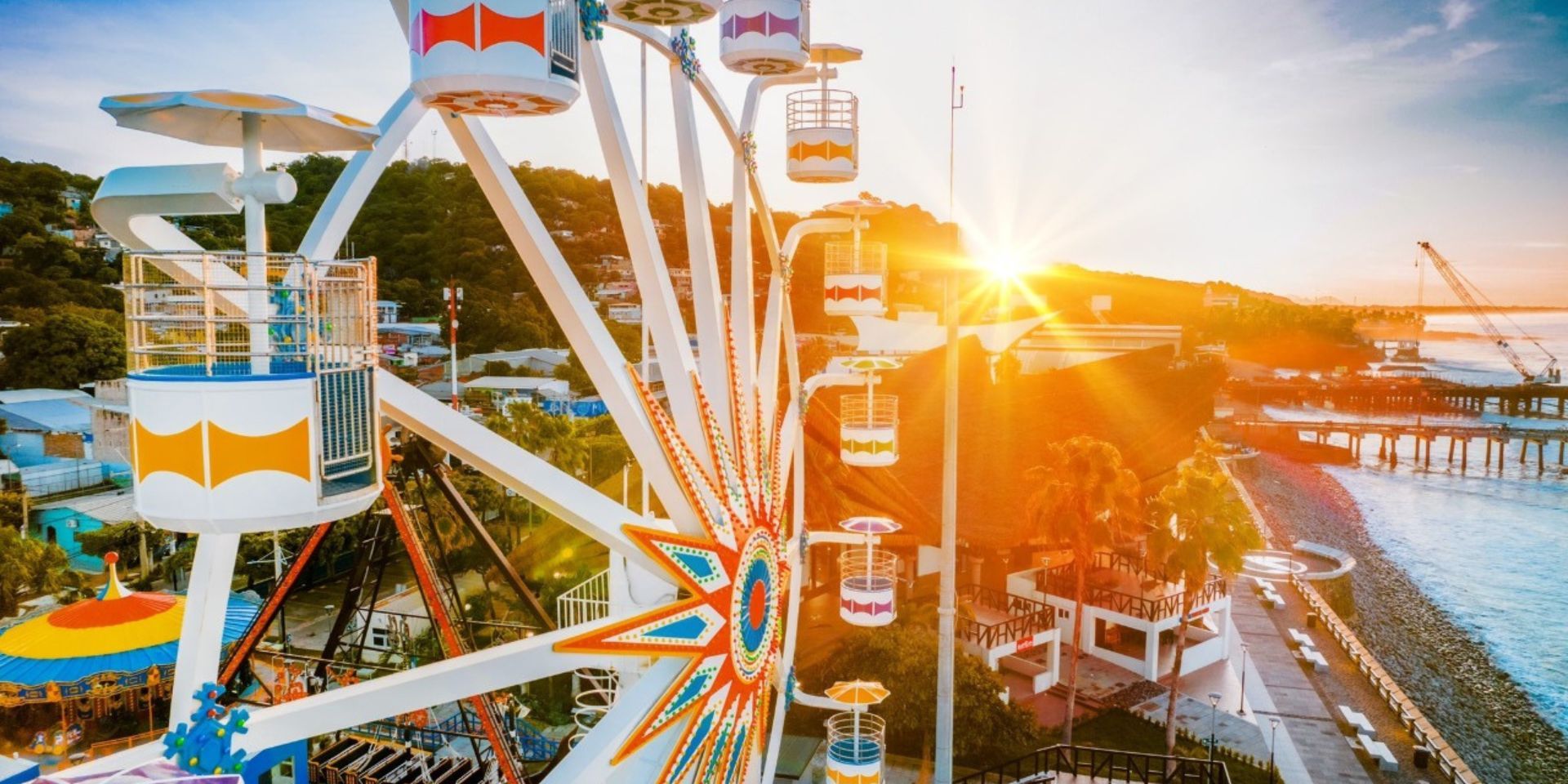 El Salvador Sunset Park is the first amusement park on the coast of