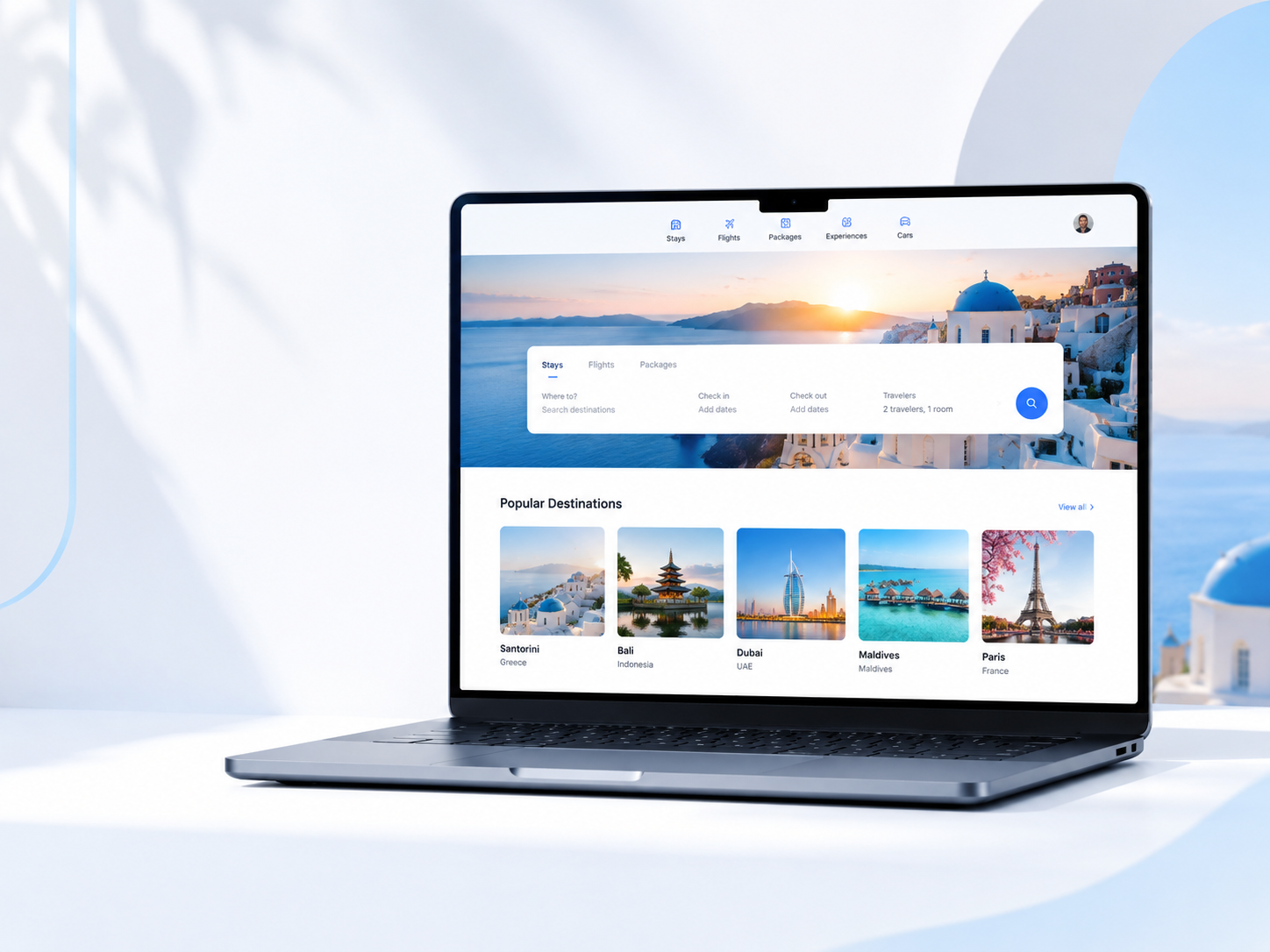 Personalized Travelisimo booking site