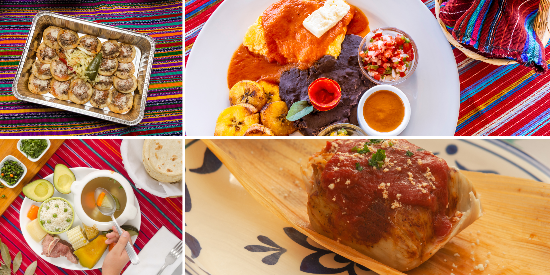 Si estás planeando un viaje a Guatemala, la comida te va a encantar. Desde opciones tradicionales mayas hasta sabores más modernos e internacionales, hay para todos los gustos. Aquí te compartimos algunos de los platos y bebidas imprescindibles que encontrarás en este país.

![foto-cuerpo-blog-delicias-culinarias-guatemala-platos.png](https://cdn.travelisimo.com/foto_cuerpo_blog_delicias_culinarias_guatemala_platos_f8f67b21a5)
##### Fotografía de platillos guatemaltecos
---

## Pepián

Se trata de un plato clásico elaborado con carne cocinada a fuego lento (normalmente pollo o res) en una sabrosa salsa hecha con especias. Suele servirse sobre arroz y con tortillas.

## Tamales

Estas bolsitas de masa de maíz se rellenan con diversos ingredientes, como pollo o cerdo, y luego se cuecen al vapor en una hoja de maíz. Son un plato popular en Centroamérica y Sudamérica, que vale la pena probar.

## Chocolate

Guatemala es un país conocido por su chocolate de alta calidad, elaborado con cacao y cultivado en pequeñas granjas de todo el país. Aquí encontrarás de todo, desde tabletas de chocolate hasta cacao caliente y golosinas recubiertas de chocolate.

![foto-cuerpo-blog-delicias-culinarias-guatemala-tamal.png](https://cdn.travelisimo.com/foto_cuerpo_blog_delicias_culinarias_guatemala_tamal_d3387efc18)
##### Fotografía de un delicioso tamal
---

## Café

Guatemala también es conocido por su café de alta calidad, cultivado en las tierras altas del país. Si eres aficionado al café o si sólo buscas un estimulante, las opciones que ofrece este país no te decepcionarán.

###### ¡Reserva tus actividades con Travelisimo! Usa el código TOURCAFE10 para obtener 10% de descuento en un Tour de Café.

## Alta cocina

Este país además alberga numerosos restaurantes de alta cocina que ofrecen platos únicos e innovadores elaborados con ingredientes locales. Merece la pena probarlos si buscas una experiencia gastronómica memorable.

![foto-cuerpo-blog-delicias-culinarias-guatemala-cafe.png](https://cdn.travelisimo.com/foto_cuerpo_blog_delicias_culinarias_guatemala_cafe_230b2a4c39)
##### Fotografía de granos de café guatemalteco
---

## ¿Por qué probar la comida típica guatemalteca? 

Para empezar, los sabores son increíbles. La combinación de influencias indígenas, españolas y africanas crea platos atrevidos y sabrosos, como guisos de carne y postres dulces. Además, hay mucha variedad para elegir, tanto si te gustan los platos tradicionales como el pepián y los chuchitos, como si prefieres sabores más internacionales.

Y, por supuesto, los ingredientes son frescos y de cultivo local, pues se utilizan desde frutas tropicales hasta carnes y cereales en una gran variedad de opciones. La comida es una parte importante de la cultura guatemalteca, que posee técnicas culinarias transmitidas de generación en generación. Seguro te apetecerá probar el famoso chocolate Maya o el festivo Fiambre (plato tradicional que se sirve el Día de los Muertos).

![Prácticas - Fotos cuerpo BLOGNOTICIASEVENTOS.png](https://cdn.travelisimo.com/Practicas_Fotos_cuerpo_BLOGNOTICIASEVENTOS_2daf39305b)
##### Fotografía de un tamal
---

Así que, si estás planeando un viaje a Guatemala, ¡deja sitio para toda la comida increíble que encontrarás!


