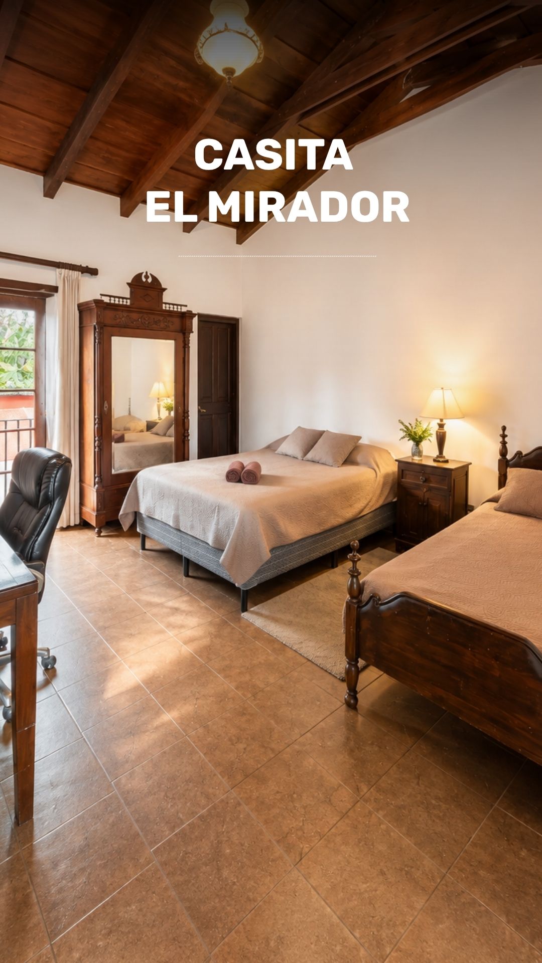 Romántico apartamento con cama king & terraza video