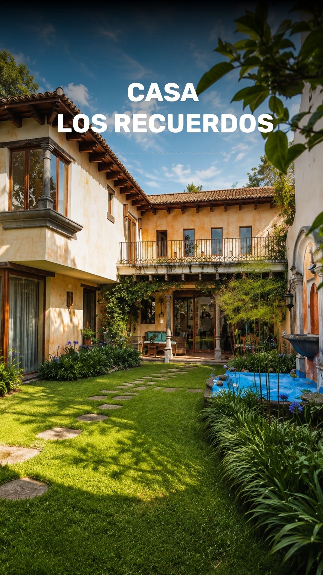 Casa de vacaciones colonial con patio grande video
