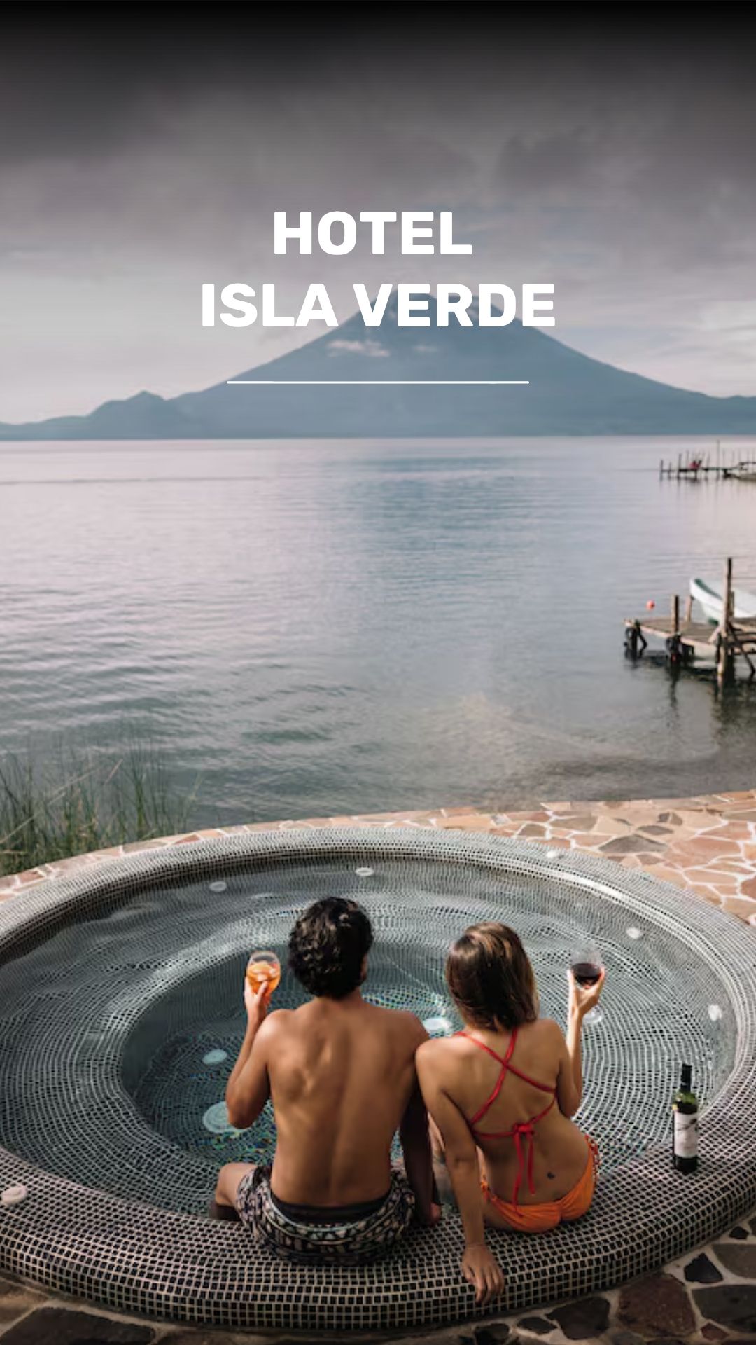 Hotel y restaurante ecológico con vista al Lago Atitlán. video