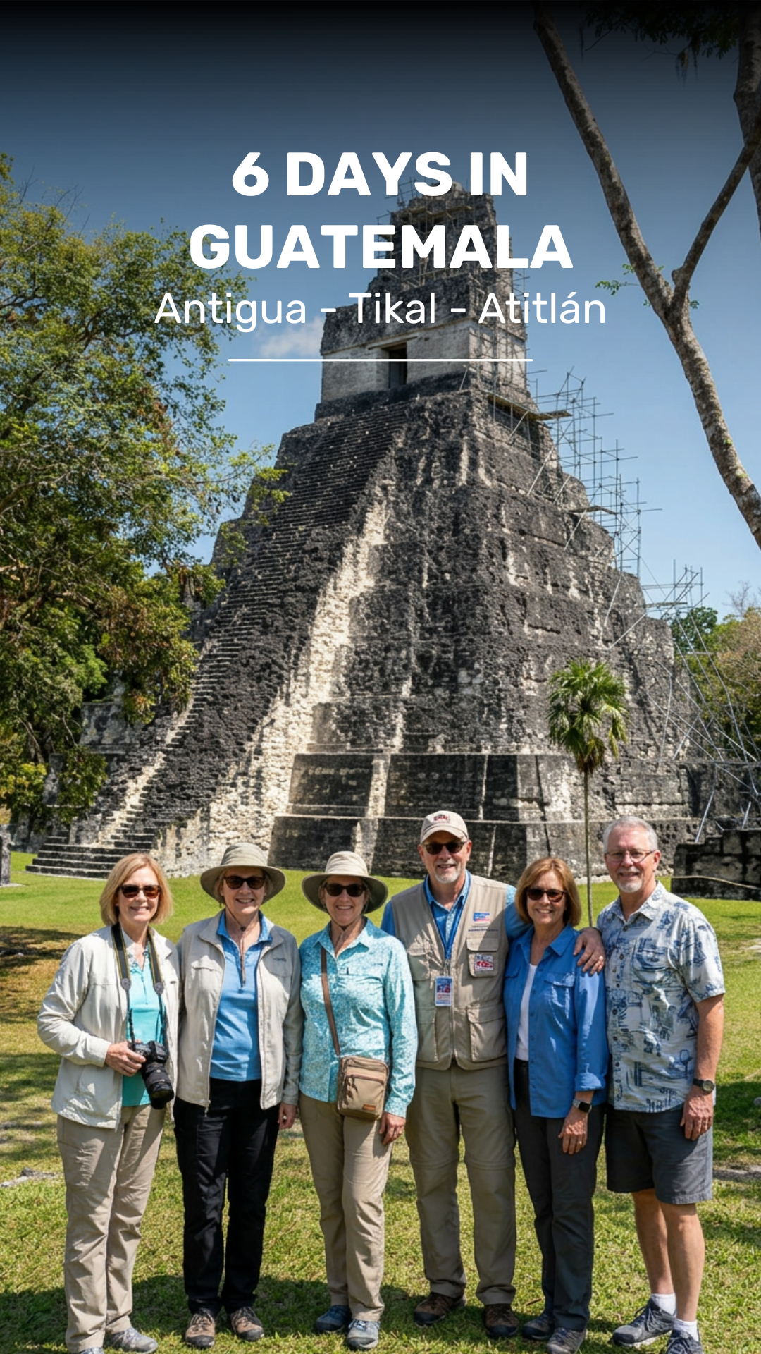 Package 6 days through Antigua, Atitlán y Tikal video