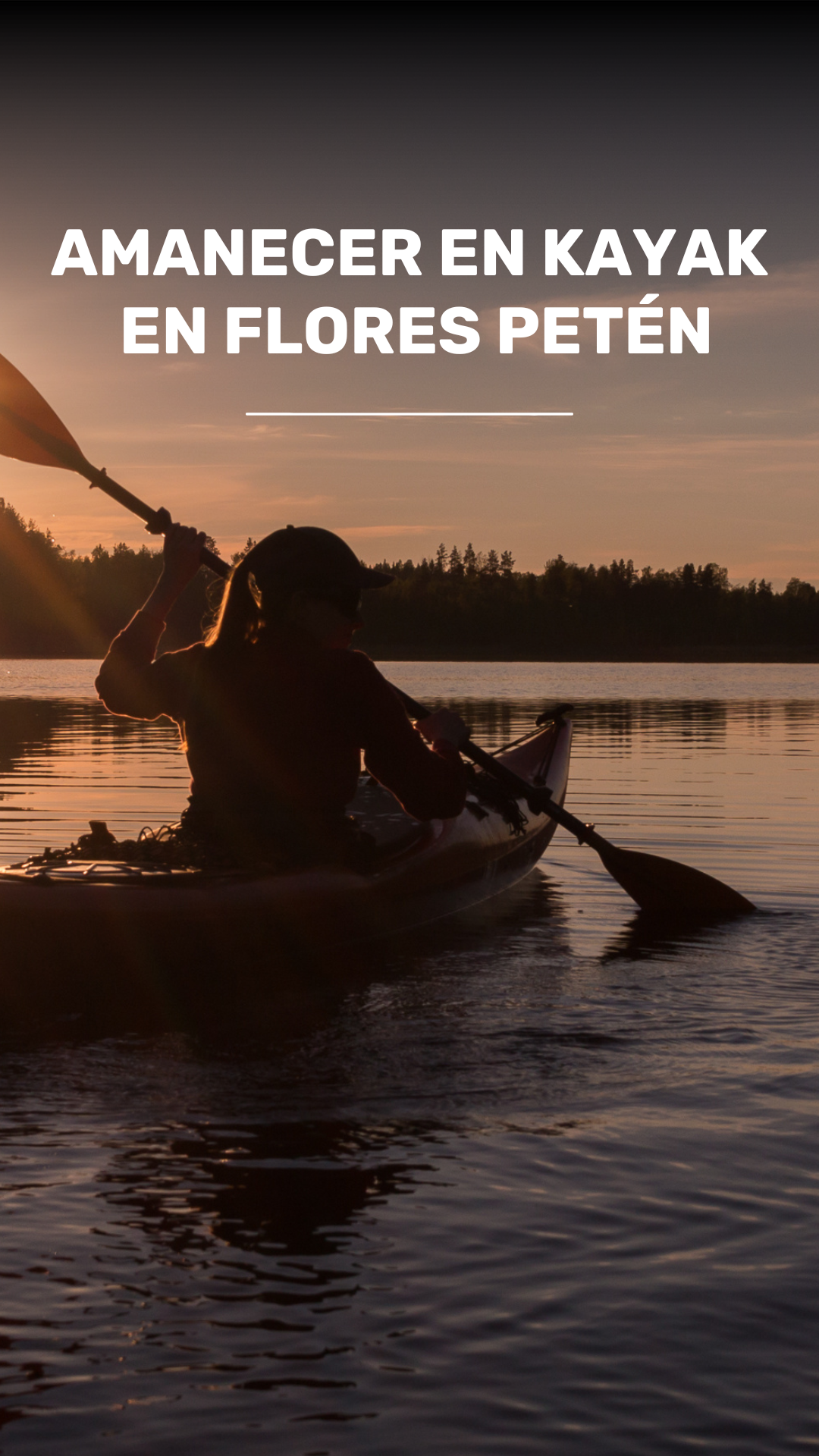 ¡Navegando al amanecer! recorrido en kayak por Flores, Petén video