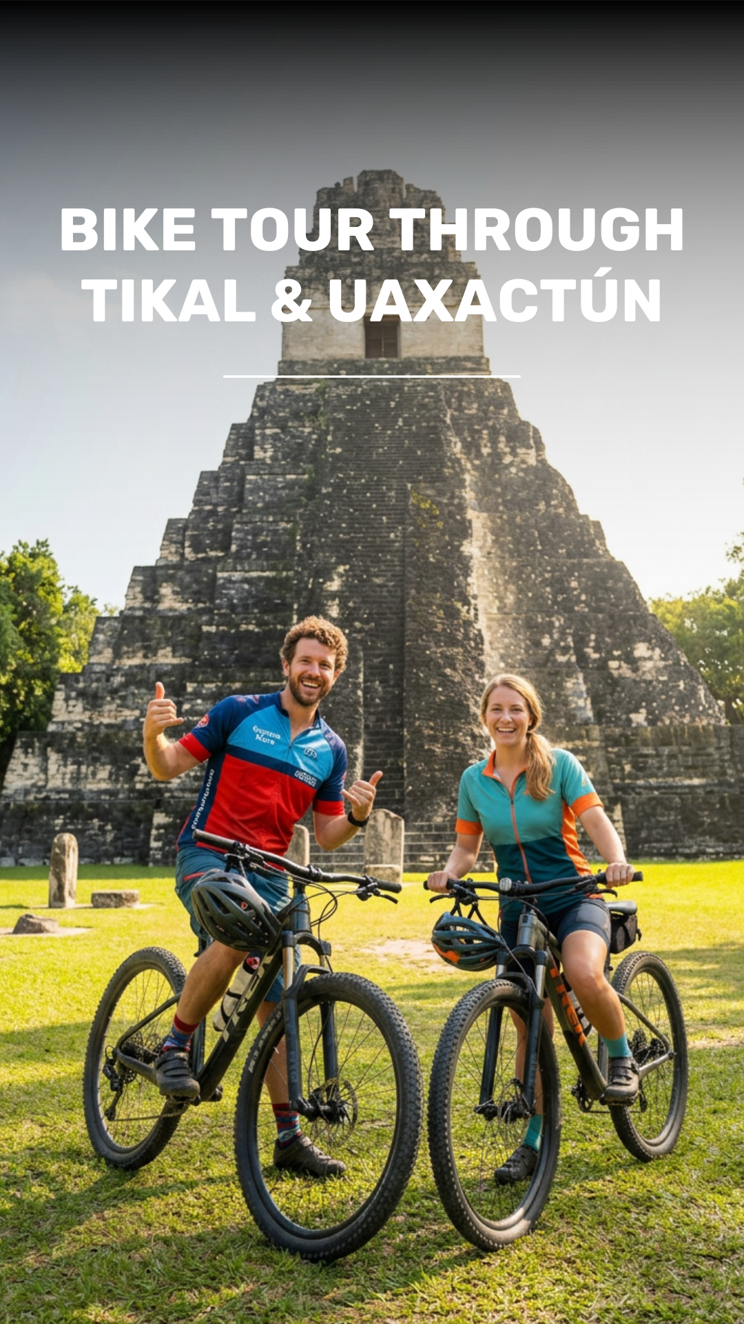 Adventure on Bike by the Selva of Tikal to Uaxactun video