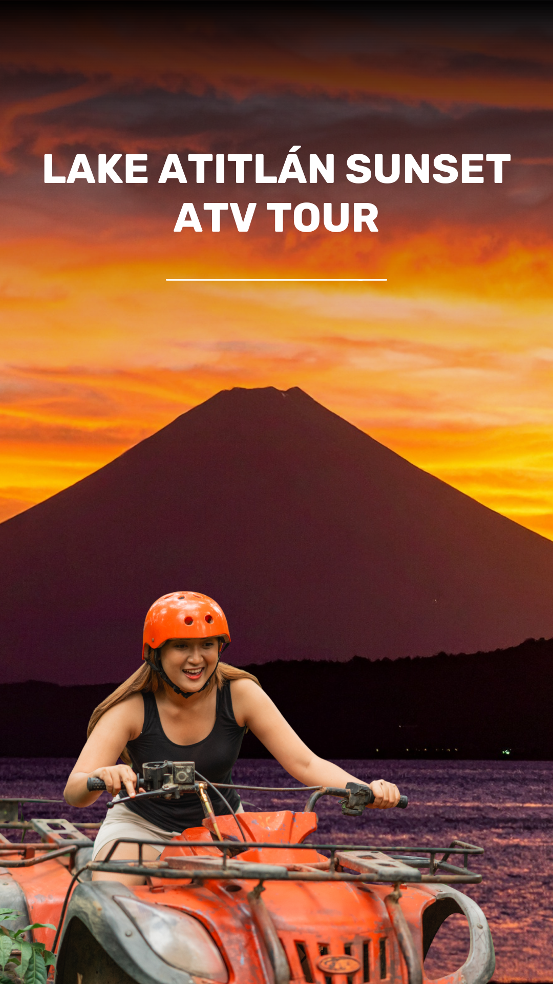 Sunset Tour in Cuatrimoto by Lake Atitlan video
