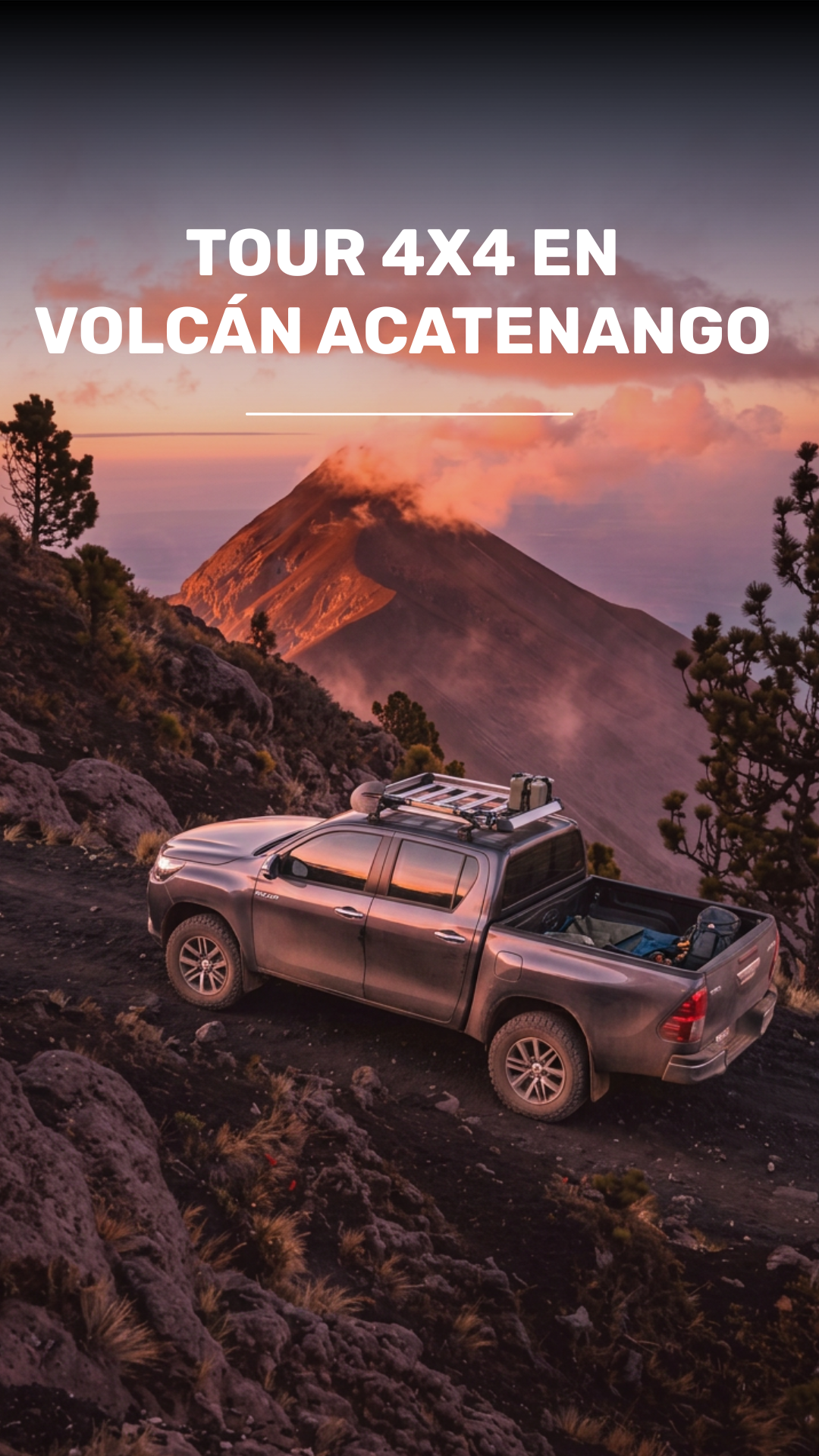 Amanecer en el Volcán Acatenango video
