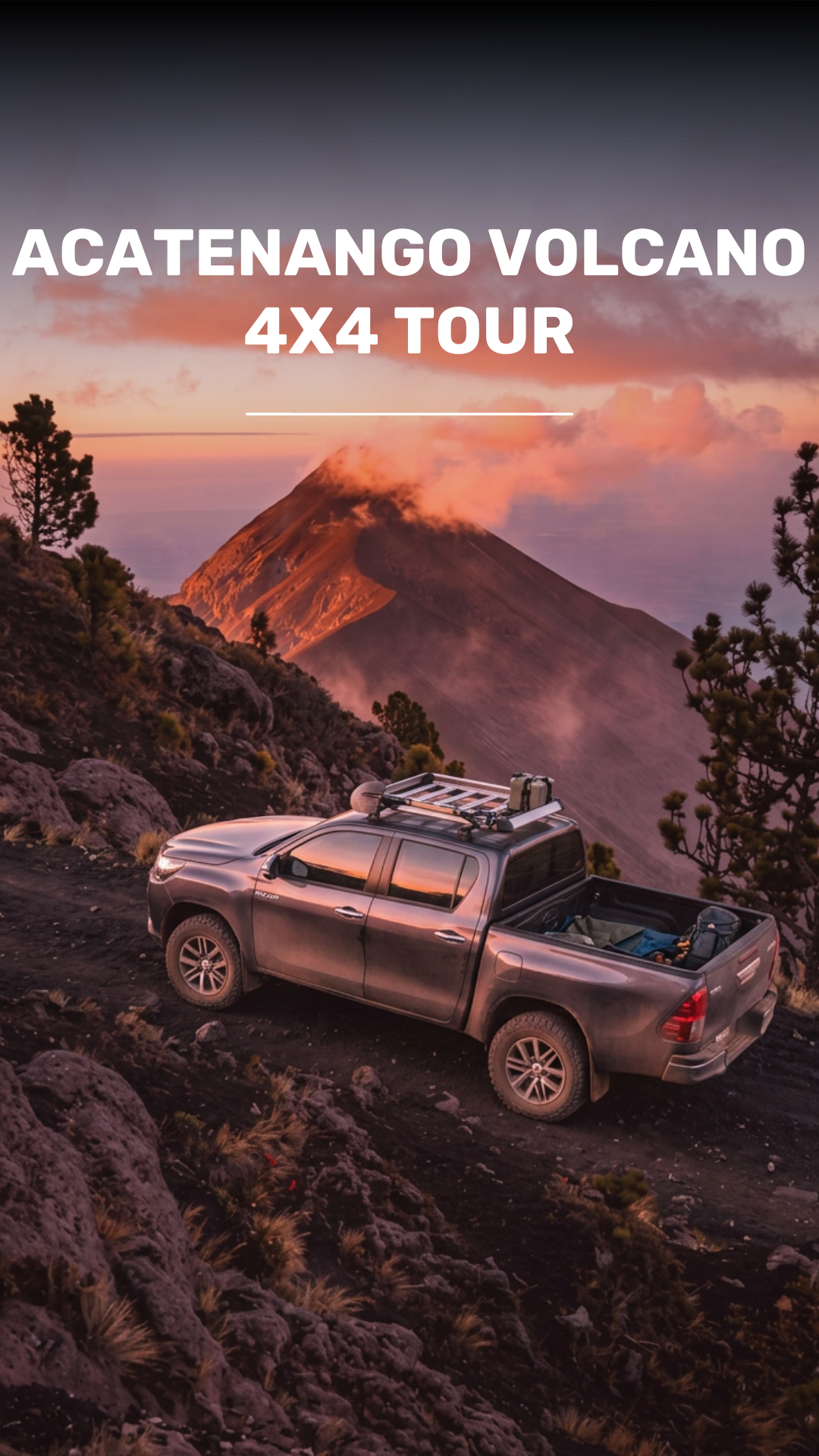Sunrise at the Acatenango Volcano video
