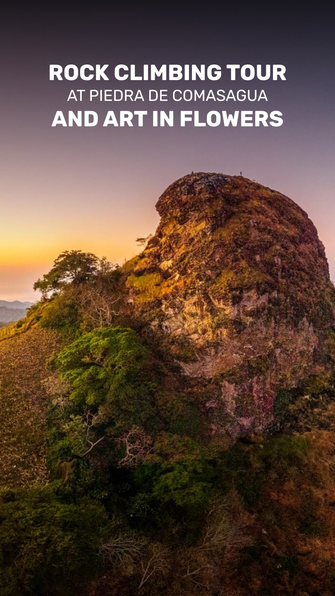 Comasagua Rock Climbing Tour and Flower Art video