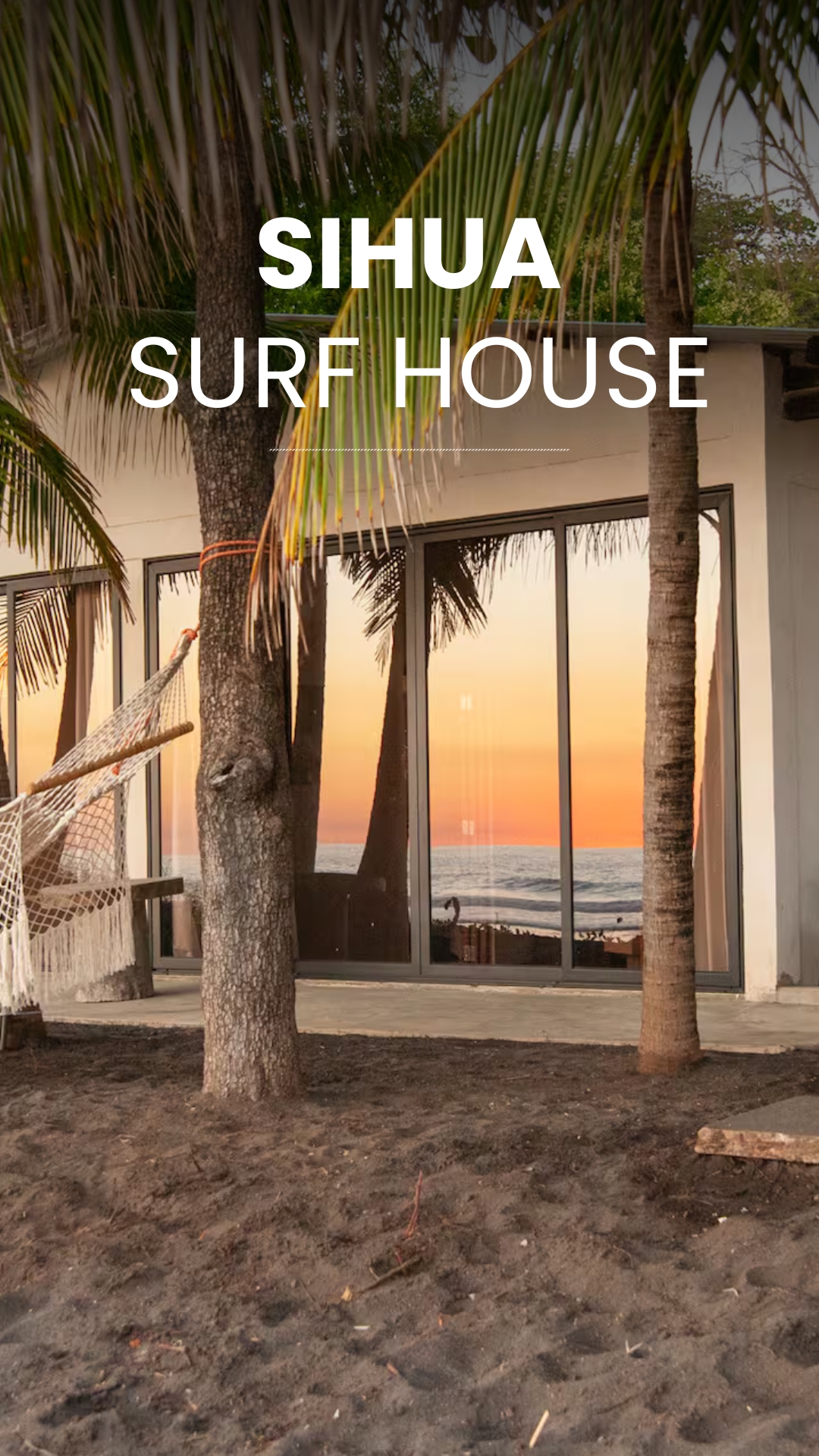 Sihua Surf House, private beachfront villa video