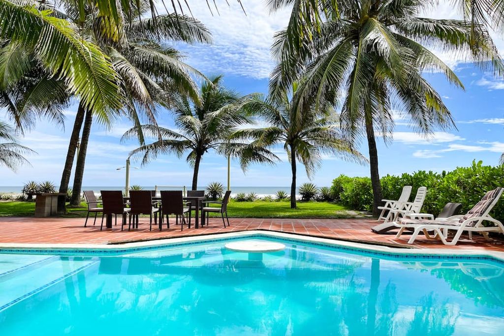 Mediterranean-Style Beachfront House - 1