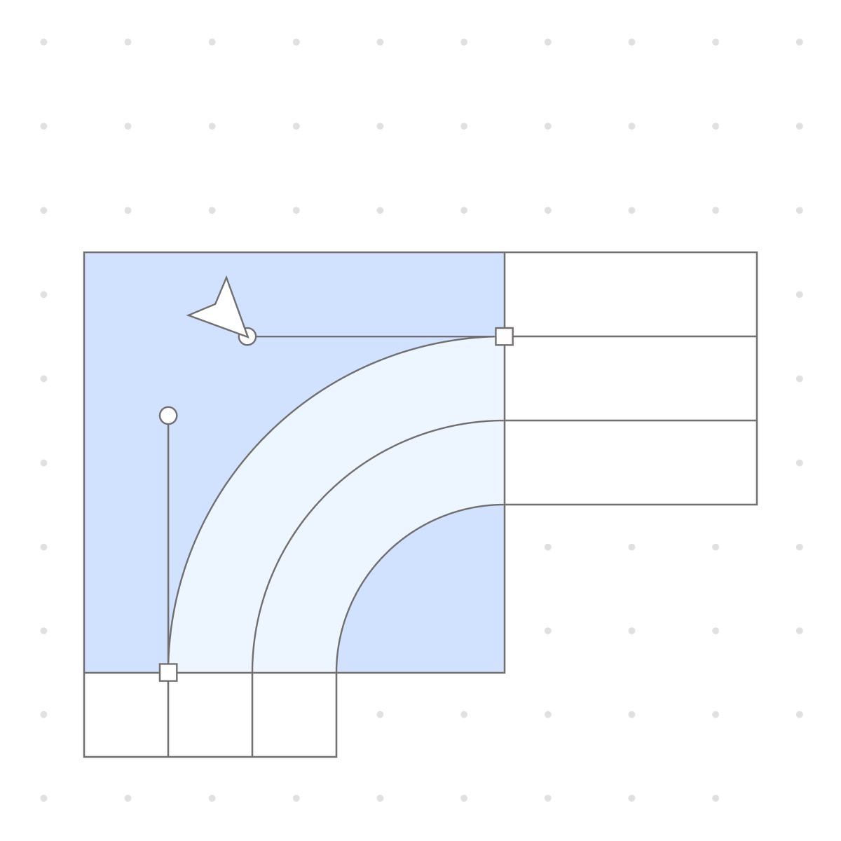 Abstract illustration of design system