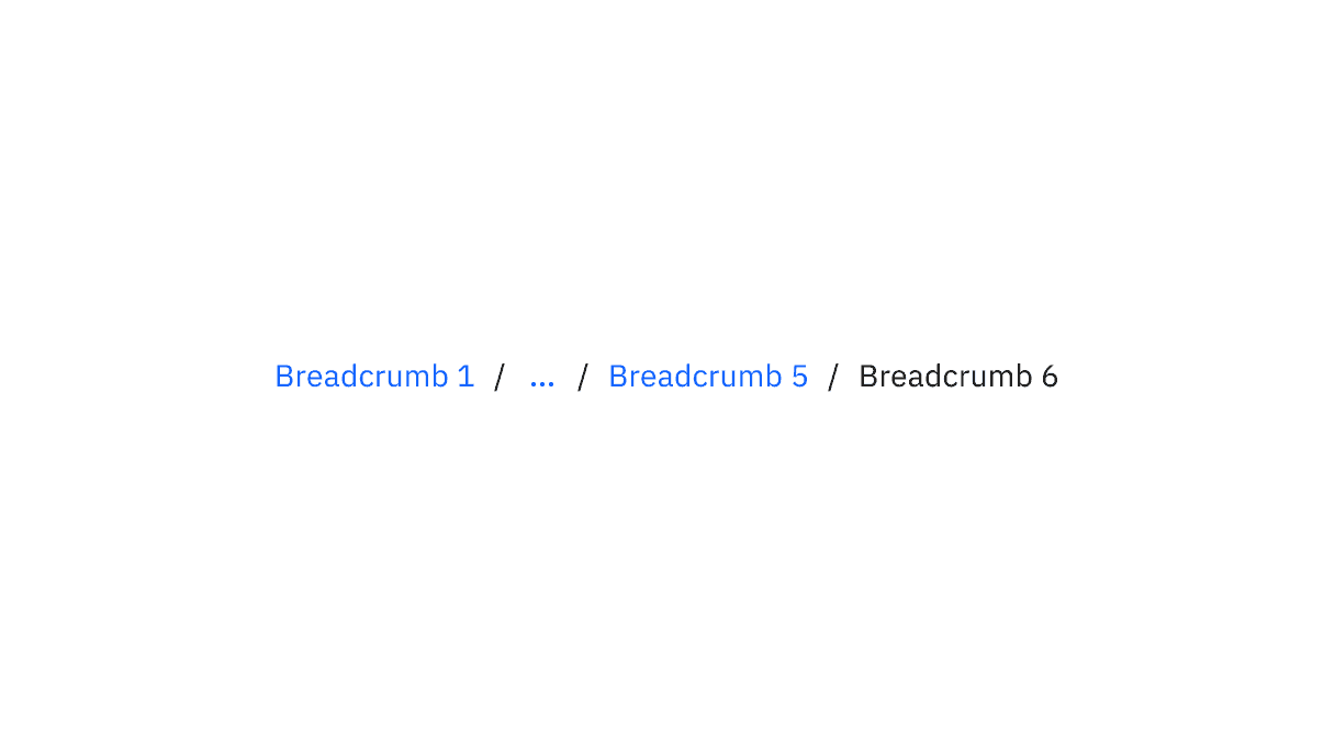 Breadcrumb color and overflow color