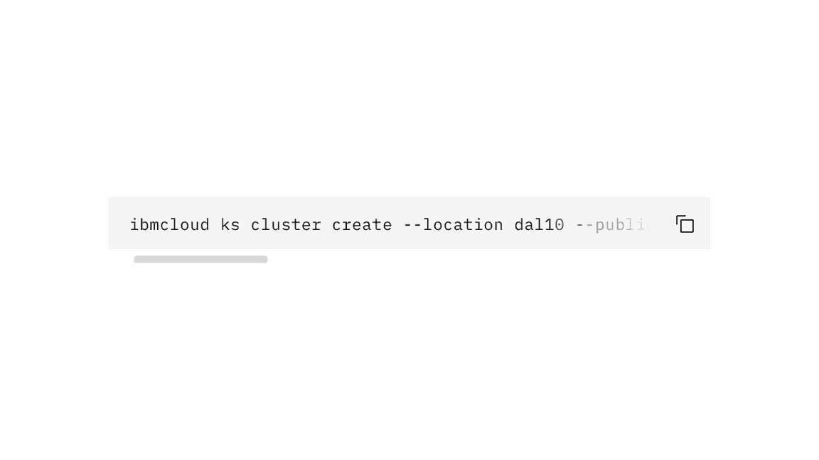 Single line code snippet with overflow text