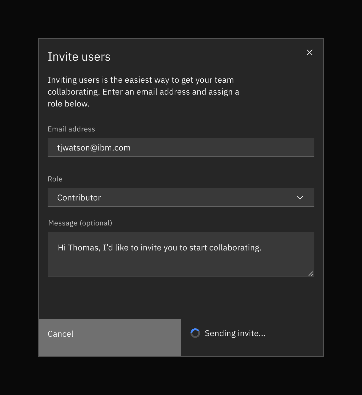 loading example