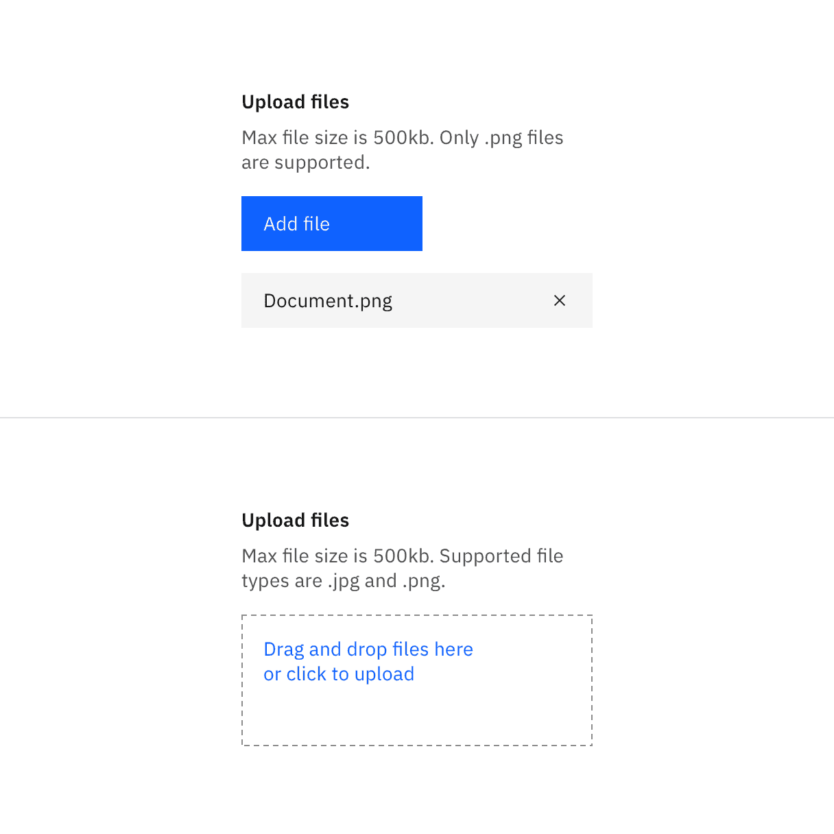 File uploader color
