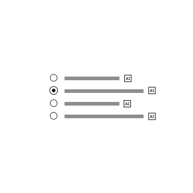 AI Radio button