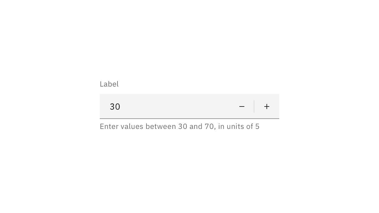 Notify users of allowable input ranges through helper text