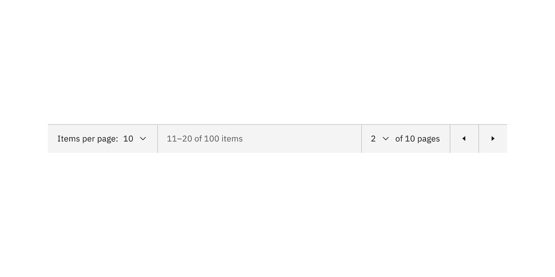 Example of pagination color