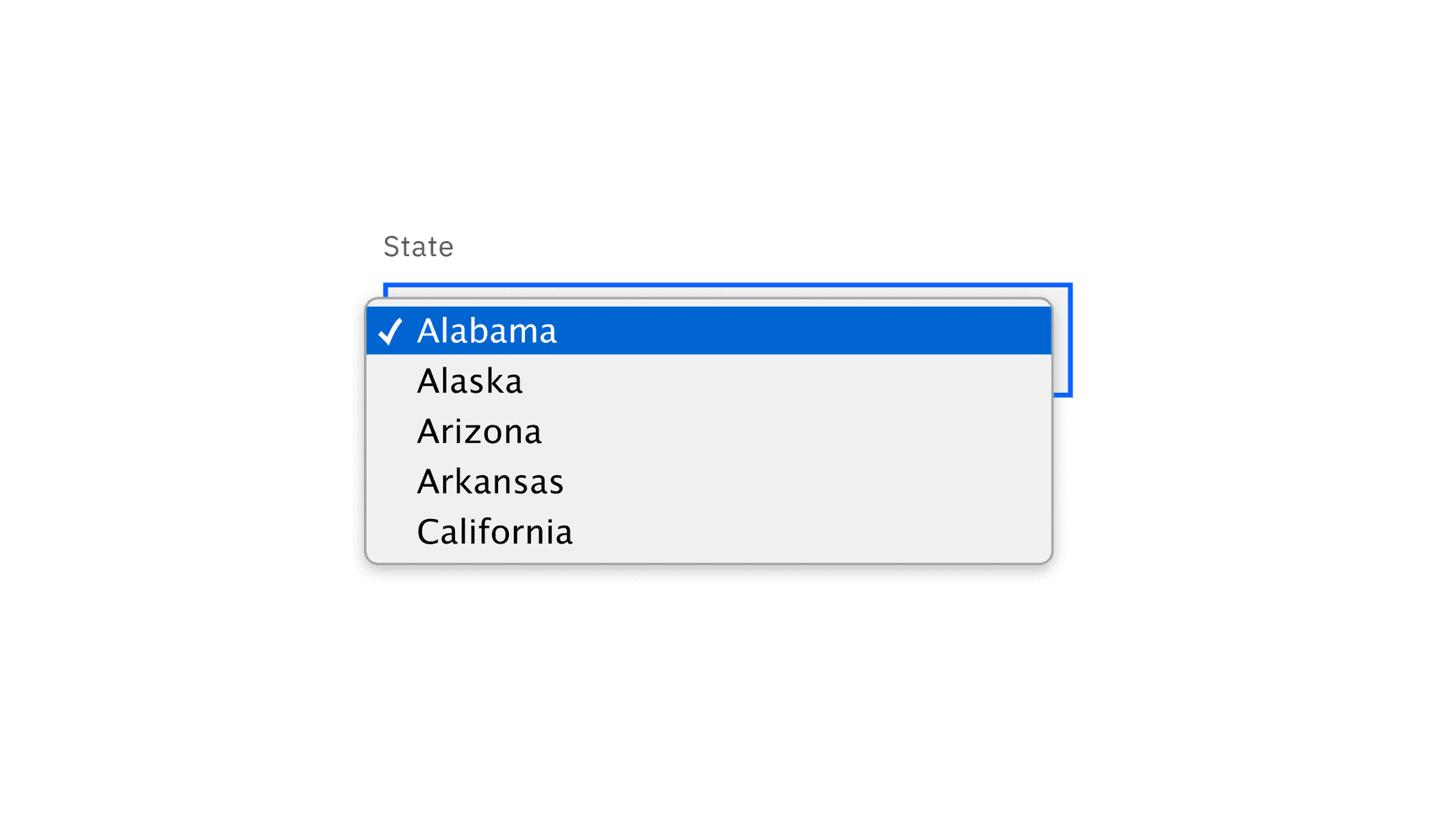 Select list order