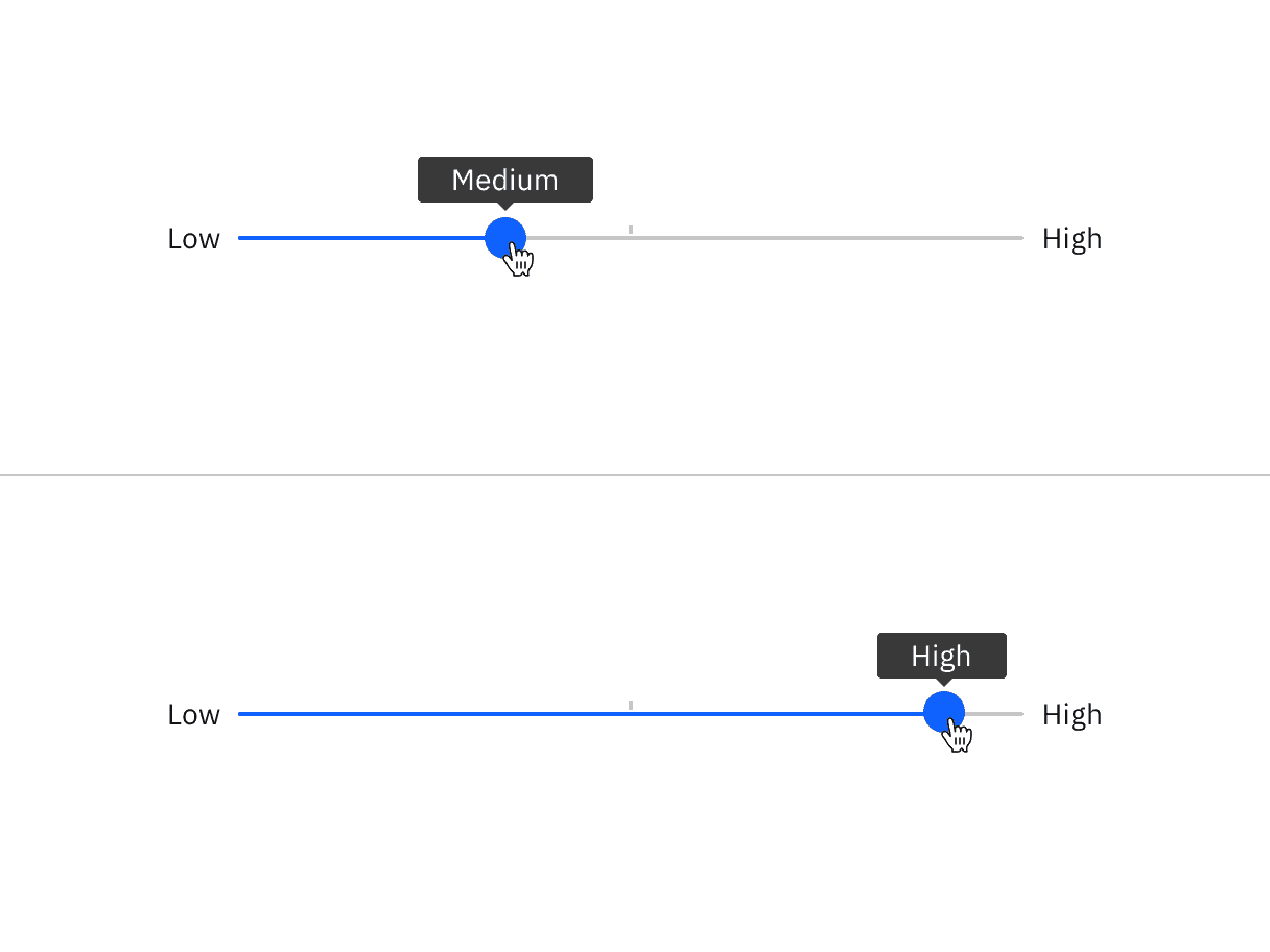 Using a tooltip to show the selected values with custom value