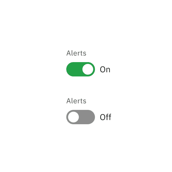 Do keep the label consistent. Only change the state text between On and Off.