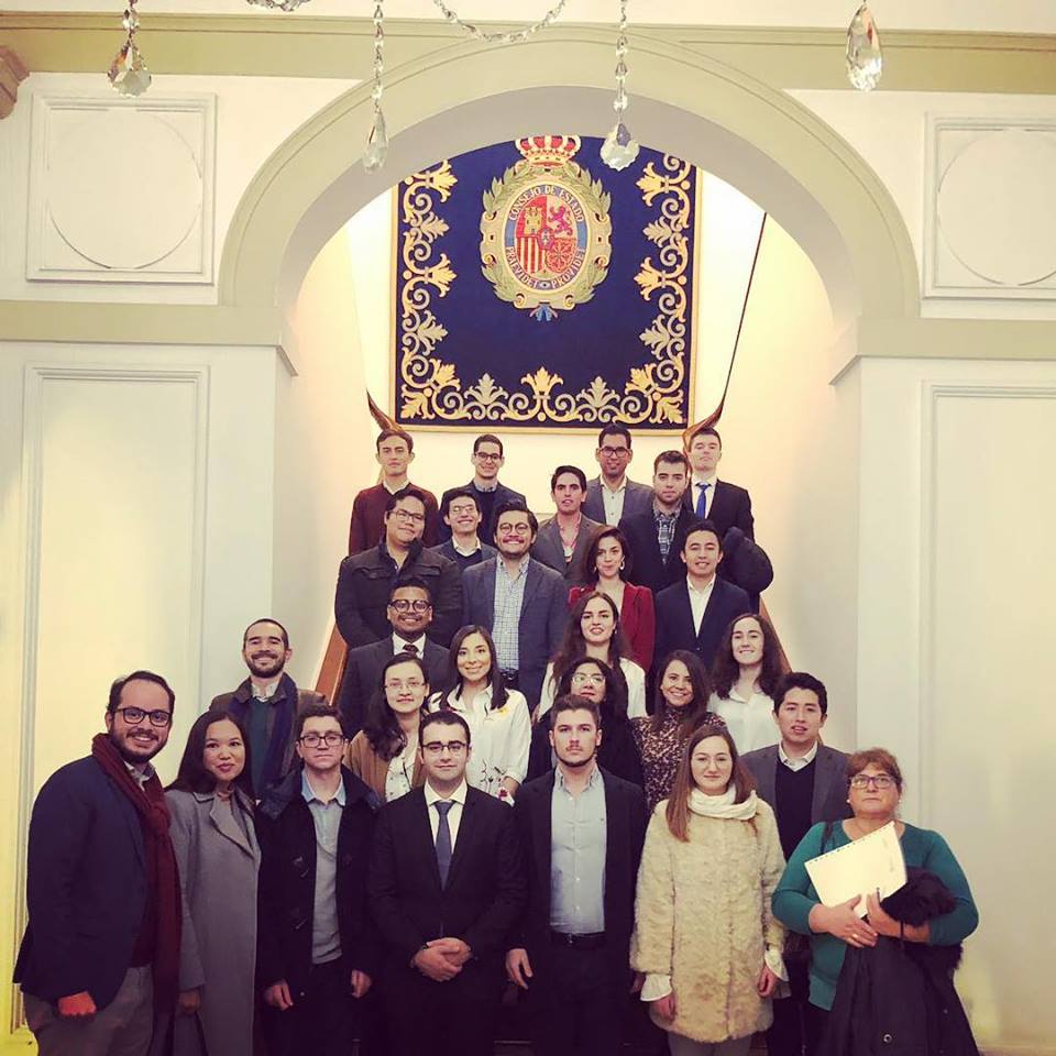En su visita al Consejo de Estado. 