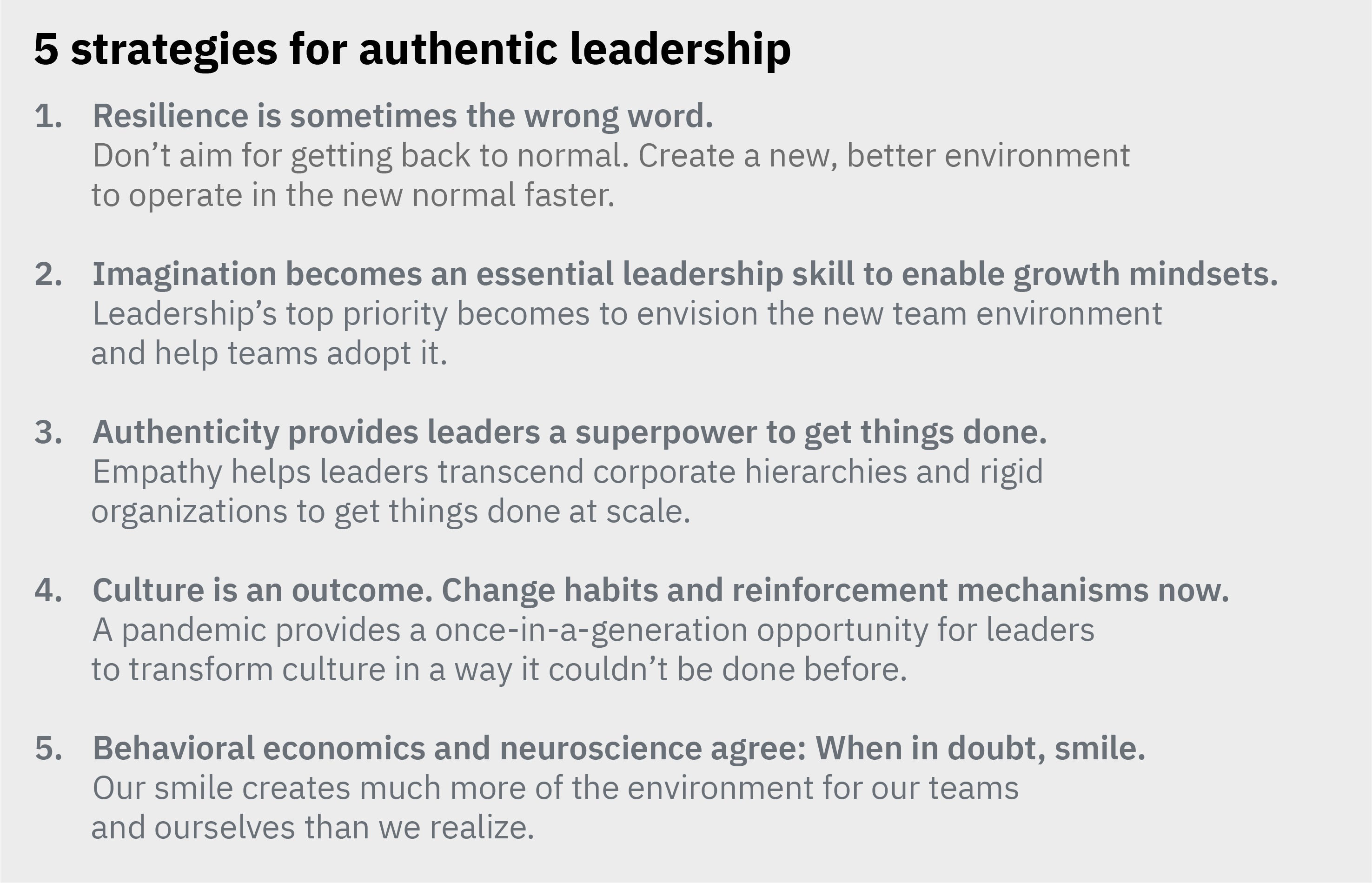 5 strategies for authentic leadership