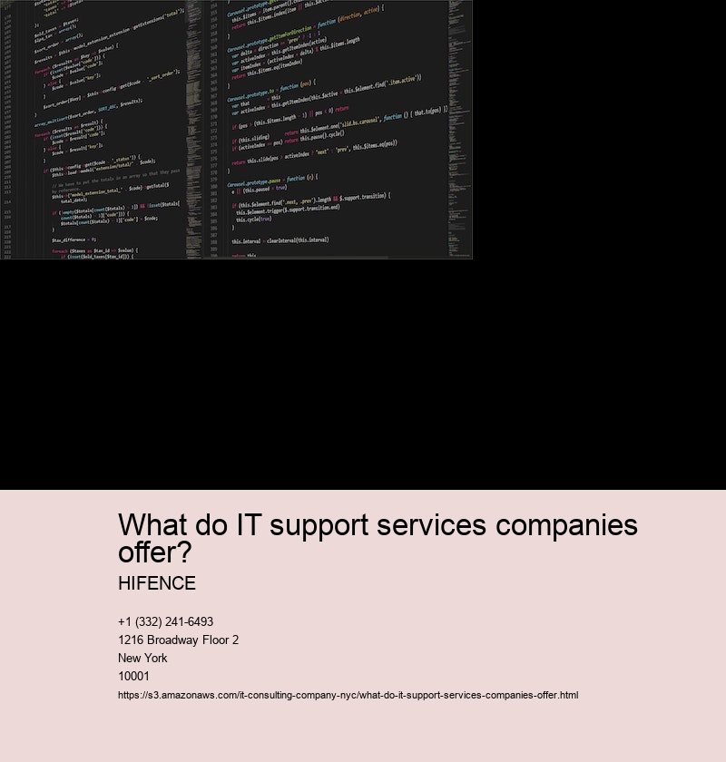What do IT support services companies offer?