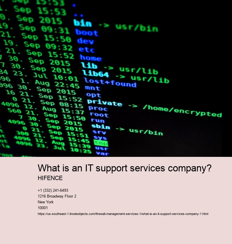 What is an IT support services company?
