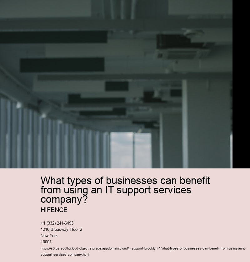 What types of businesses can benefit from using an IT support services company?