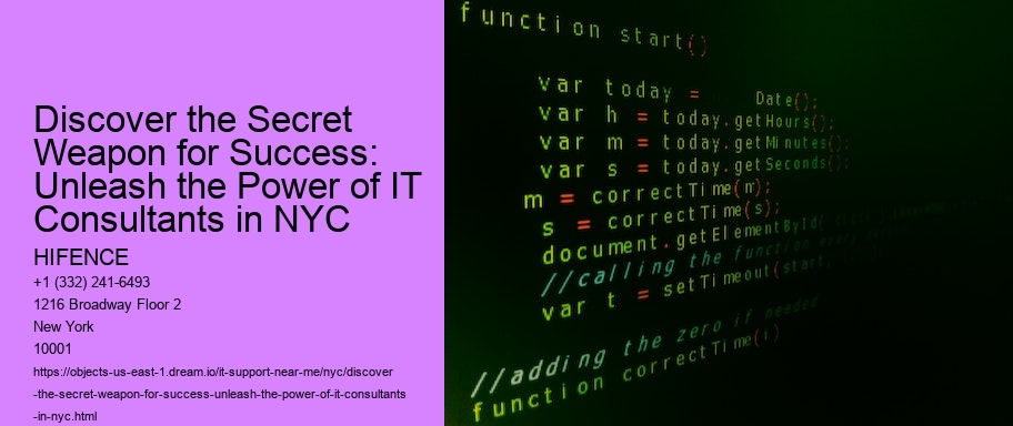 Discover the Secret Weapon for Success: Unleash the Power of IT Consultants in NYC