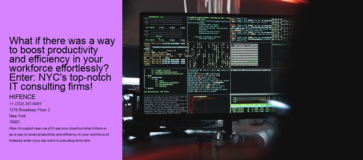 What if there was a way to boost productivity and efficiency in your workforce effortlessly? Enter: NYC's top-notch IT consulting firms!