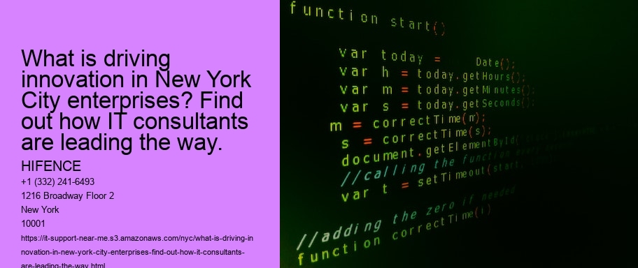 What is driving innovation in New York City enterprises? Find out how IT consultants are leading the way.