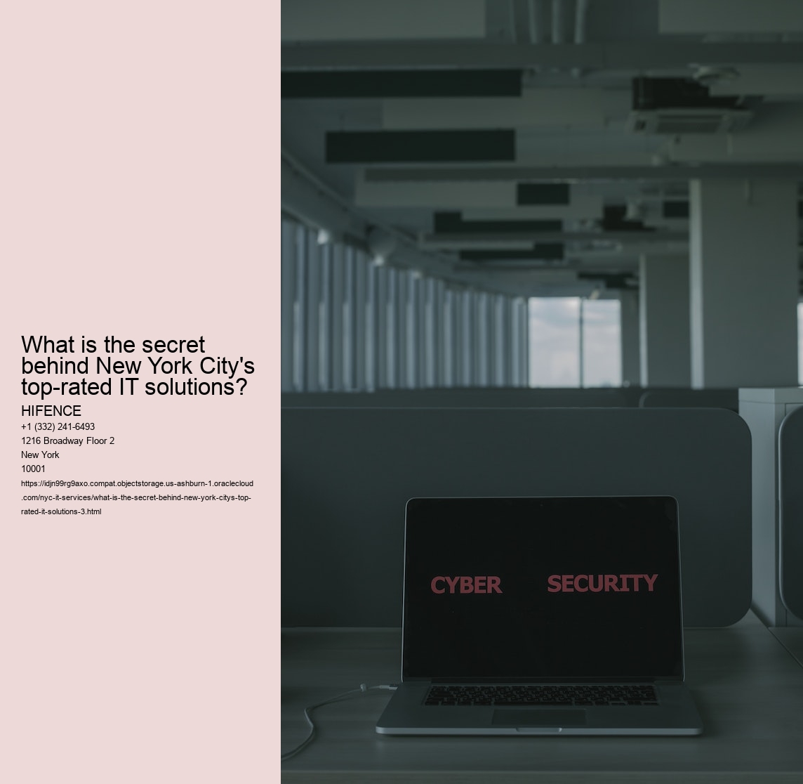What is the secret behind New York City's top-rated IT solutions?