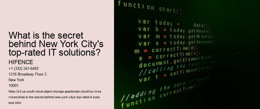 What is the secret behind New York City's top-rated IT solutions?
