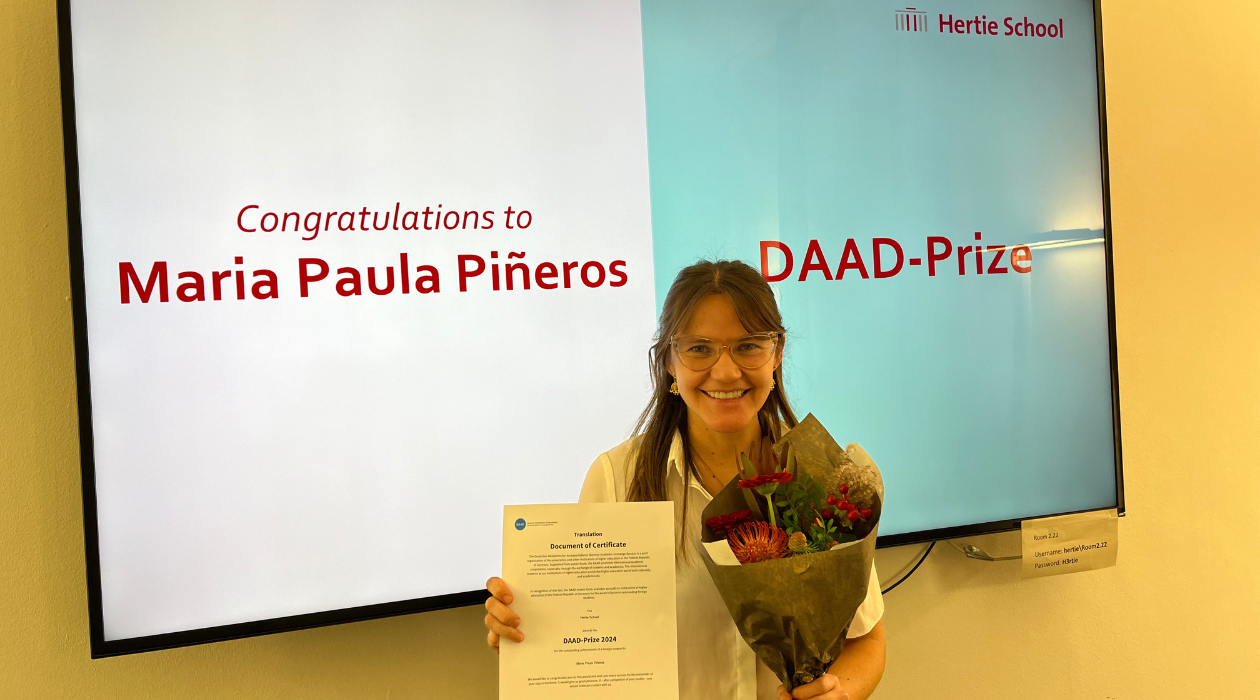 María Paula Piñeros, ganadora del DAAD Prize